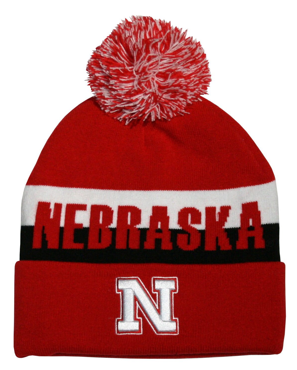 Nebraska Cornhuskers Franchise Club Unisex Jaquard Knit Hat with Pom
