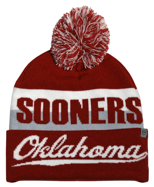 Oklahoma Sooners Franchise Club Unisex Jaquard Knit Hat with Pom