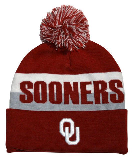 Oklahoma Sooners Franchise Club Unisex Jaquard Knit Hat with Pom