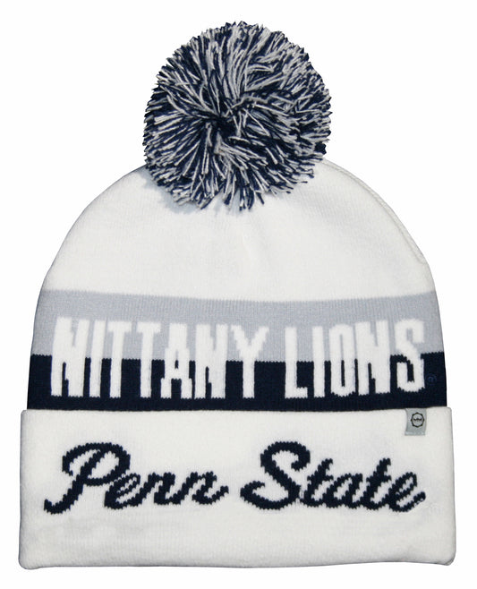 Penn State Nittany Lions Franchise Club Unisex Jaquard Knit Hat with Pom