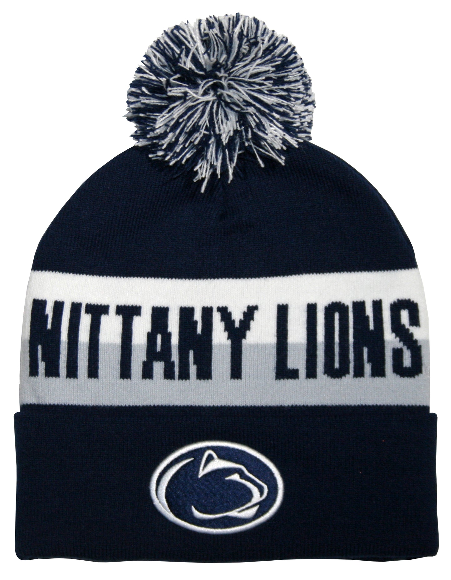 Penn State Nittany Lions Franchise Club Unisex Jaquard Knit Hat with Pom