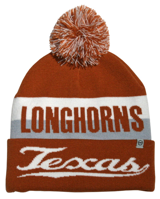 Texas Longhorns Franchise Club Unisex Jaquard Knit Hat with Pom