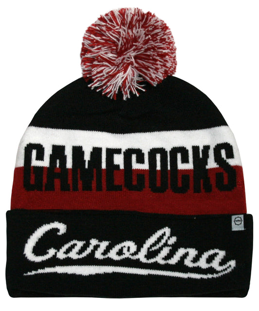 South Carolina Gamecocks Franchise Club Unisex Jaquard Knit Hat with Pom