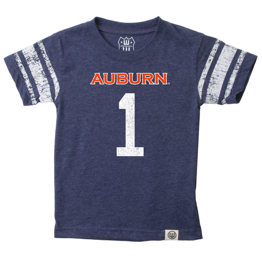 Auburn Tigers Wes and Willy Youth Boys College Short Sleeve Jersey T-Shirt