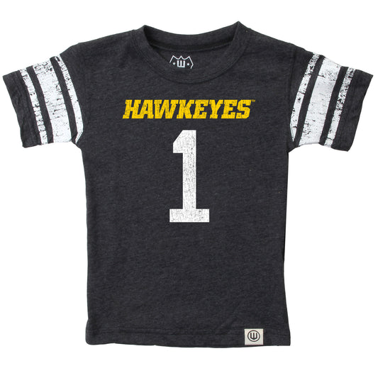 Iowa Hawkeyes Wes and Willy Youth Boys College Short Sleeve Jersey T-Shirt