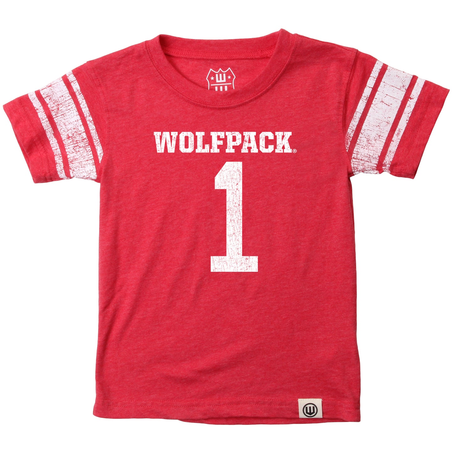 North Carolina State Wolfpack Tide Wes and Willy Youth Boys College Short Sleeve Jersey T-Shirt