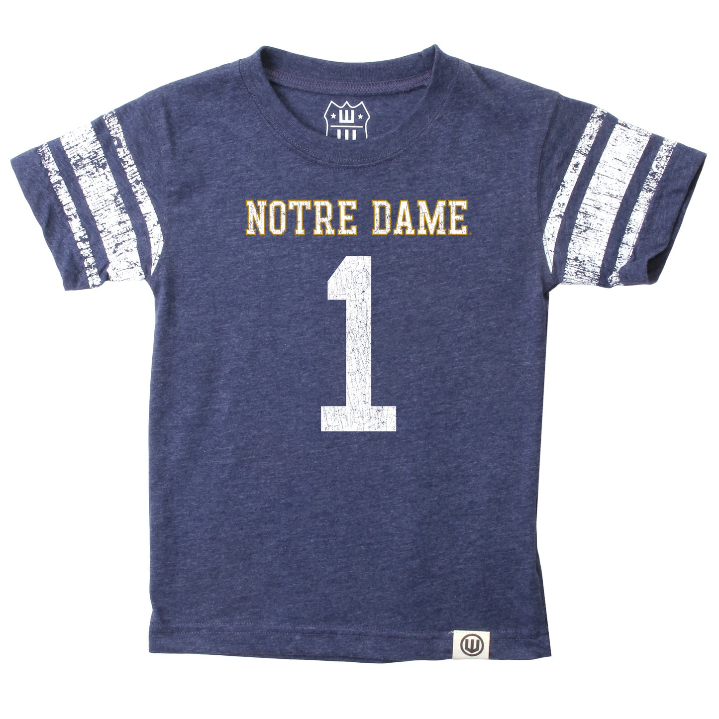 Notre Dame Fighting Irish Wes and Willy Youth Boys College Short Sleeve Jersey T-Shirt