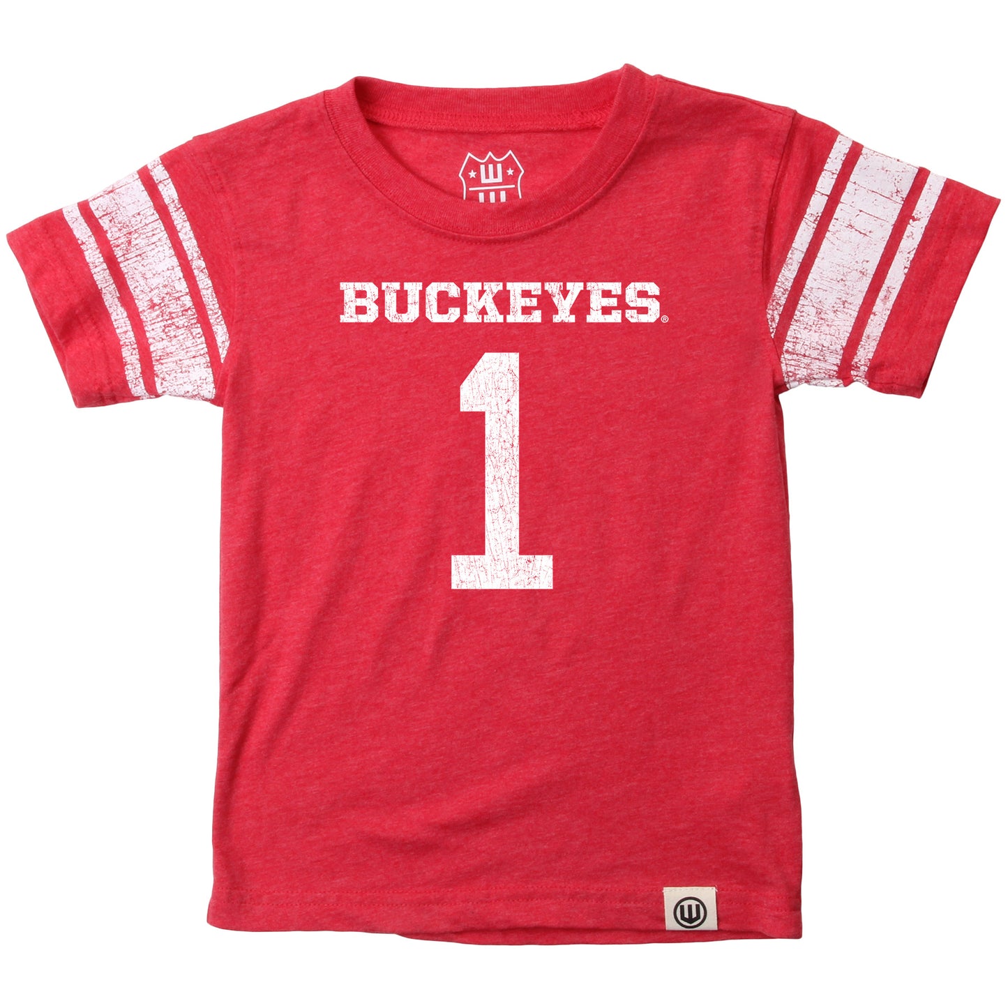 Ohio State Buckeyes Wes and Willy Youth Boys College Short Sleeve Jersey T-Shirt