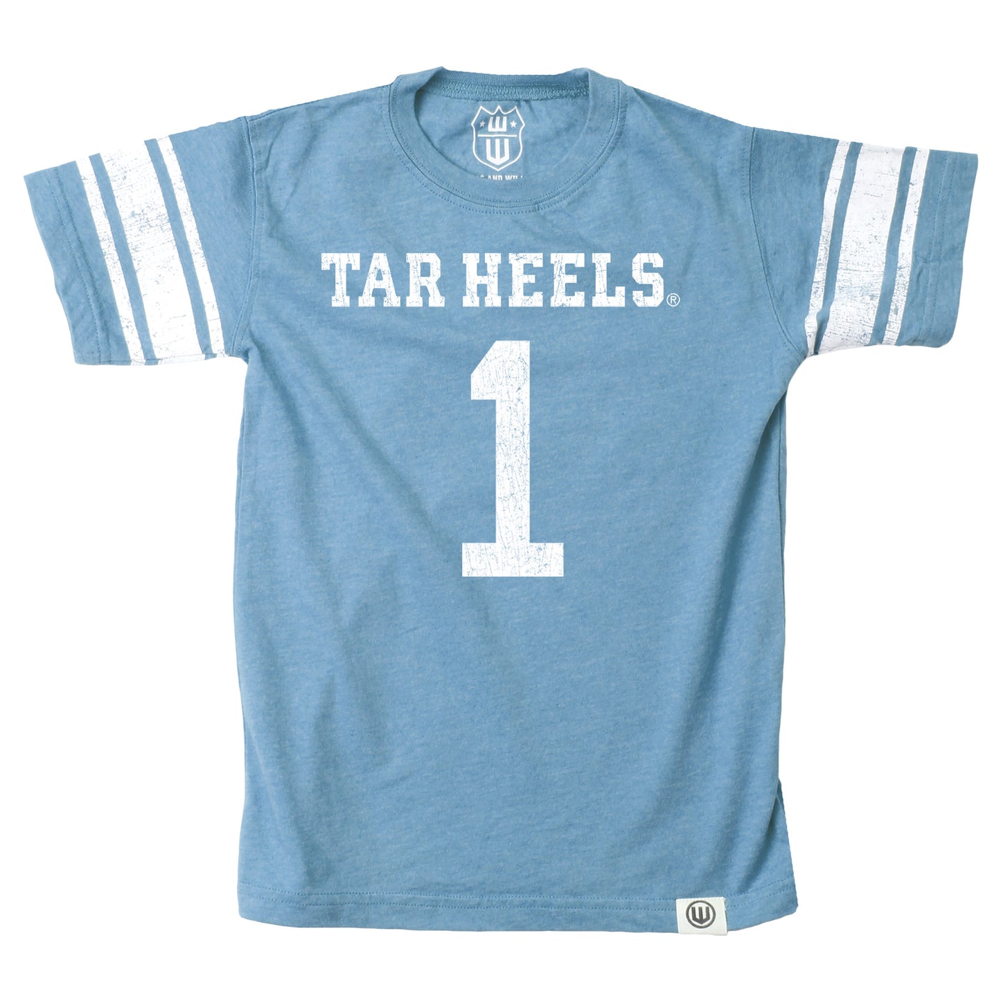 North Carolina Tar Heels Wes and Willy Youth Boys College Short Sleeve Jersey T-Shirt