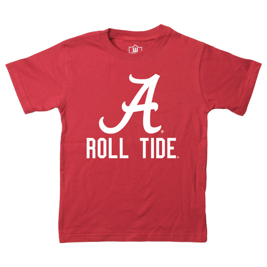 Alabama Crimson Tide Wes and Willy Youth College Team Slogan T-Shirt