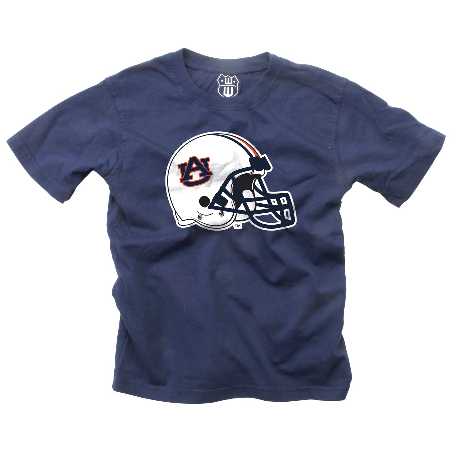 Auburn Tigers Wes and Willy Youth College Helmet Logo T-Shirt