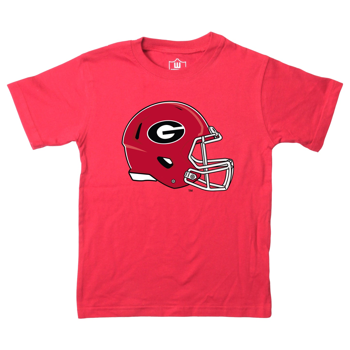 Georgia Bulldogs Wes and Willy Youth College Helmet Logo T-Shirt