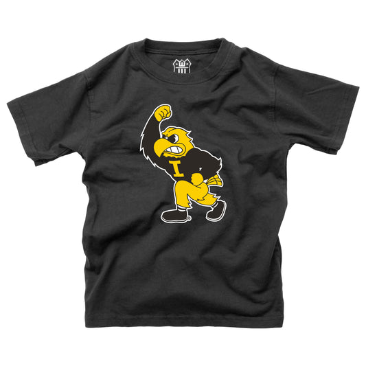 Iowa Hawkeyes Wes and Willy Youth Boys College Team Logo T-Shirt