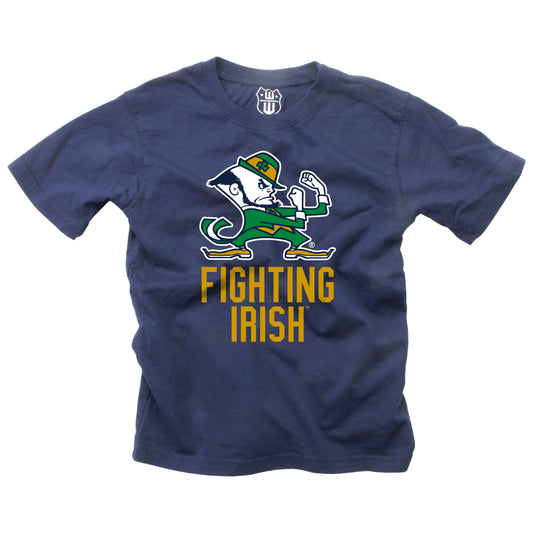 Notre Dame Fighting Irish Wes and Willy Youth College Team Slogan T-Shirt