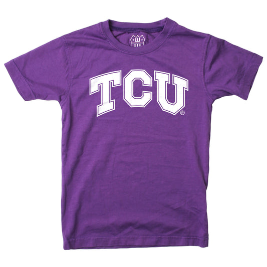 TCU Horned Frogs Wes and Willy Youth Boys College Team Logo T-Shirt