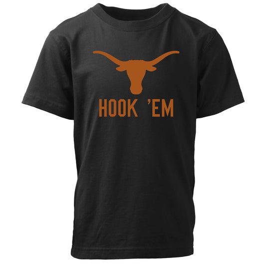 Texas-Longhorns Wes and Willy Youth College Team Slogan T-Shirt