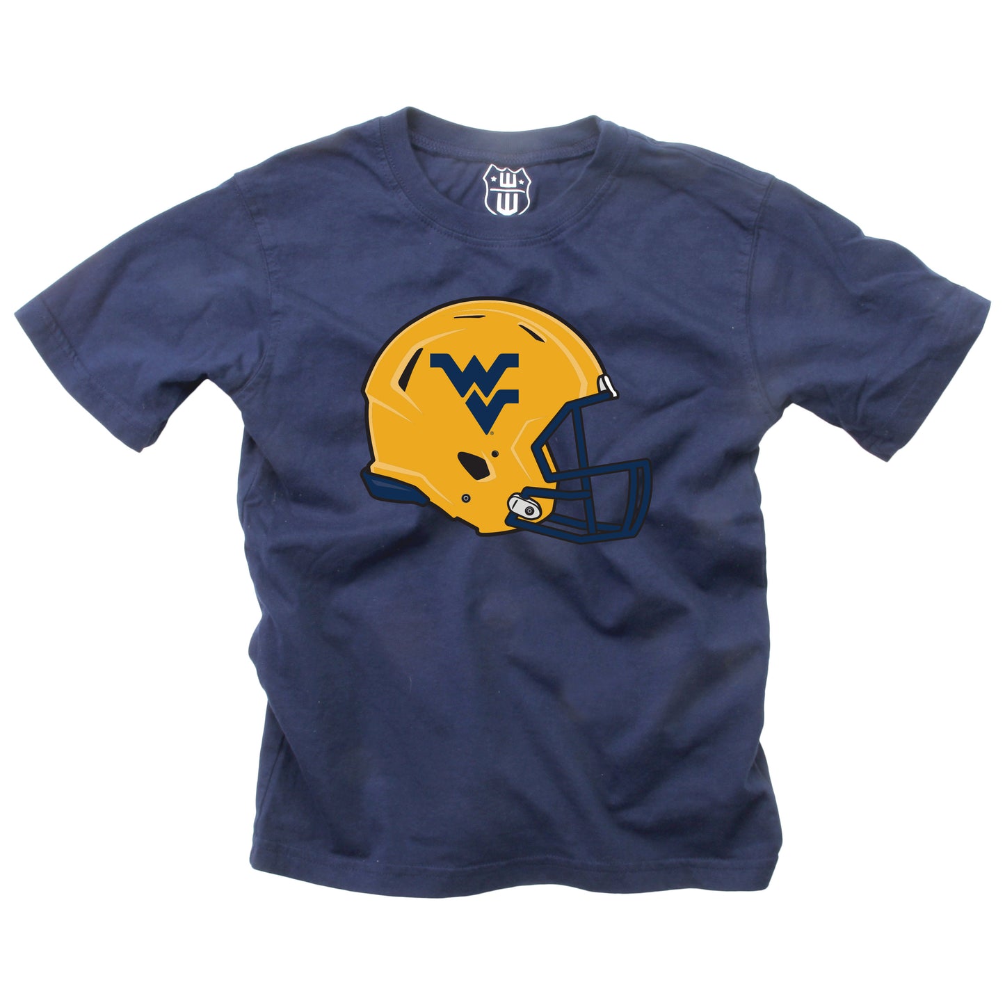 West Virginia Mountaineers Wes and Willy Youth College Helmet Logo T-Shirt