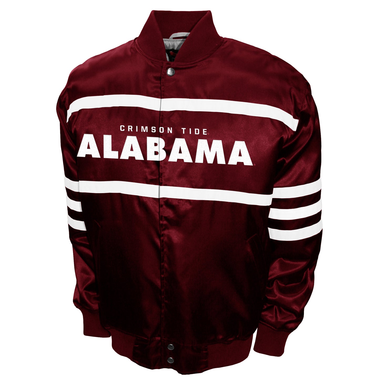 Alabama Crimson Tide Franchise Club Mens 2nd Era Full-Snap Satin Jacket