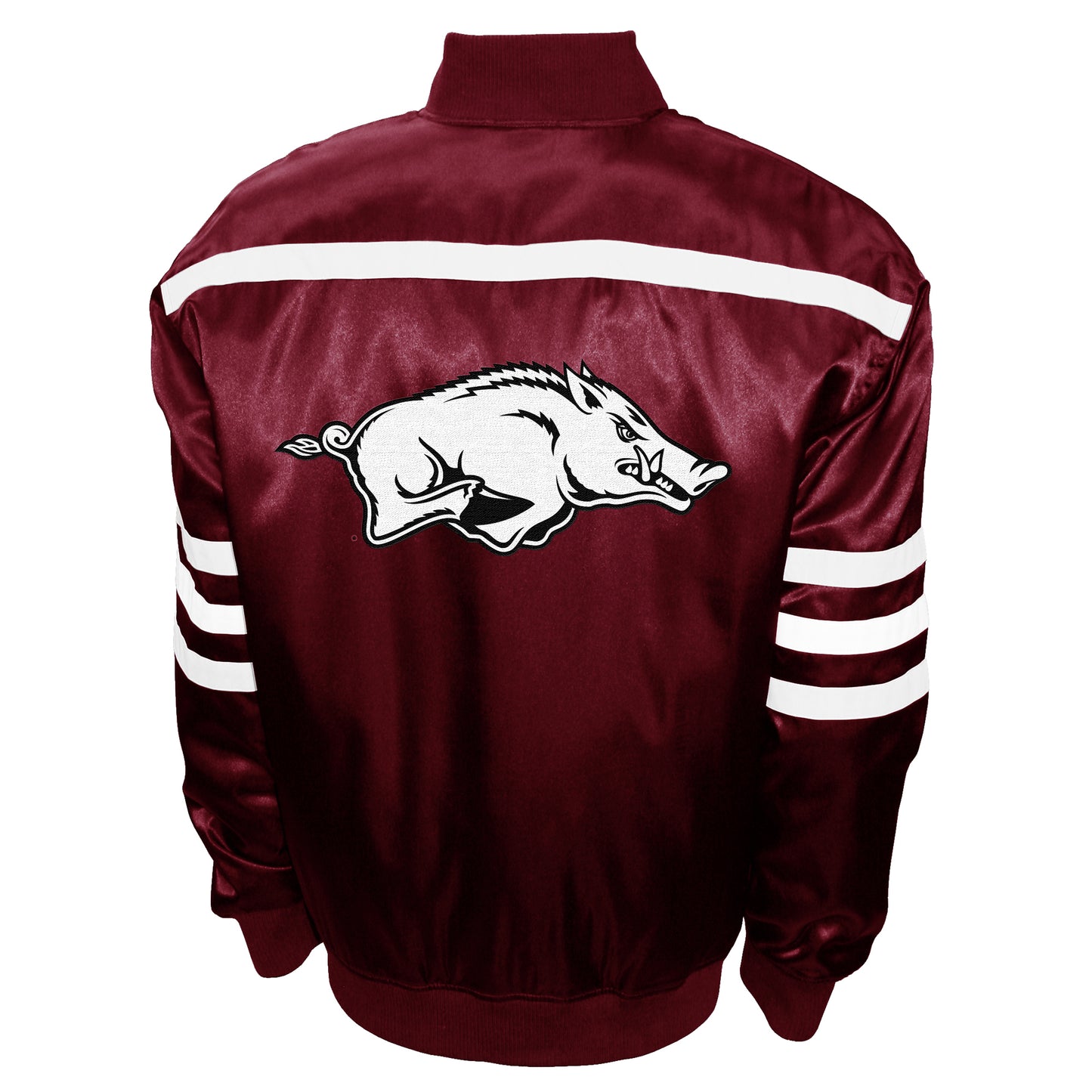 Arkansas Razorbacks Franchise Club Mens 2nd Era Full-Snap Satin Jacket