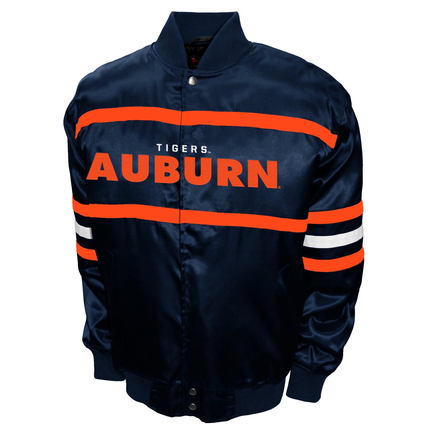 Auburn Tigers Franchise Club Mens 2nd Era Full-Snap Satin Jacket