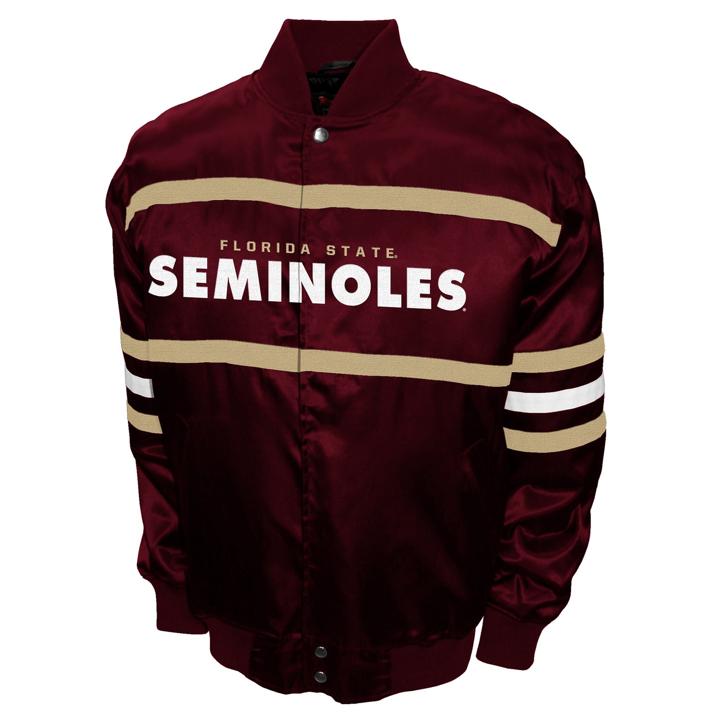 Florida State Seminoles Franchise Club Mens 2nd Era Full-Snap Satin Jacket