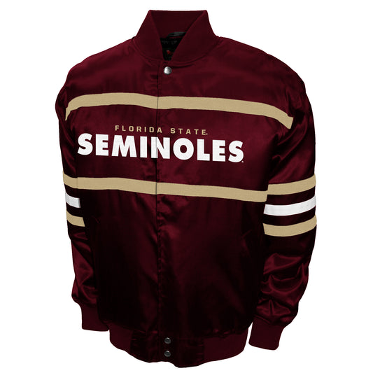 Florida State Seminoles Franchise Club Mens 2nd Era Full-Snap Satin Jacket