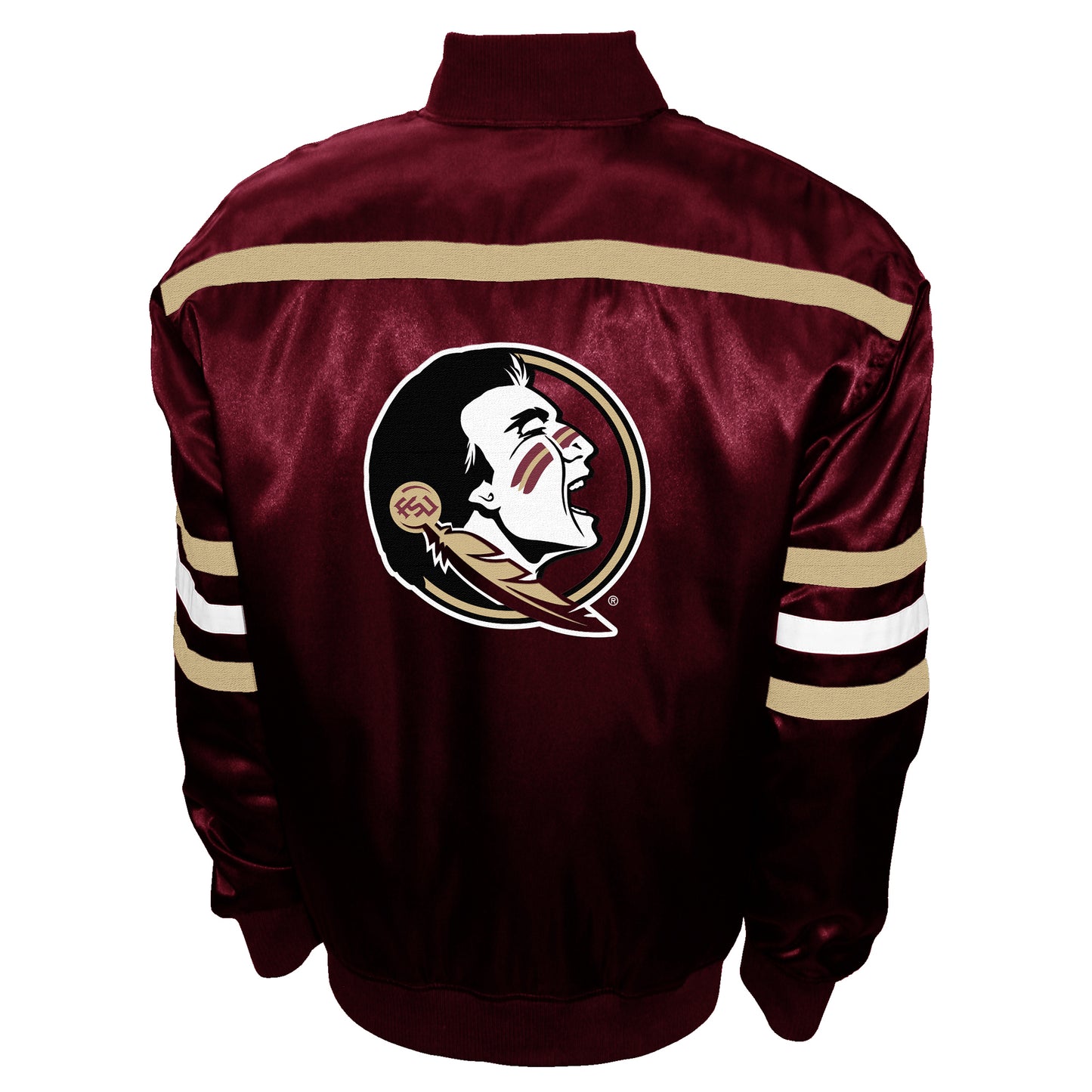 Florida State Seminoles Franchise Club Mens 2nd Era Full-Snap Satin Jacket