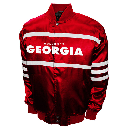 Georgia Bulldogs Franchise Club Mens 2nd Era Full-Snap Satin Jacket