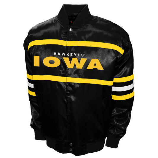 Iowa Hawkeyes Franchise Club Mens 2nd Era Full-Snap Satin Jacket