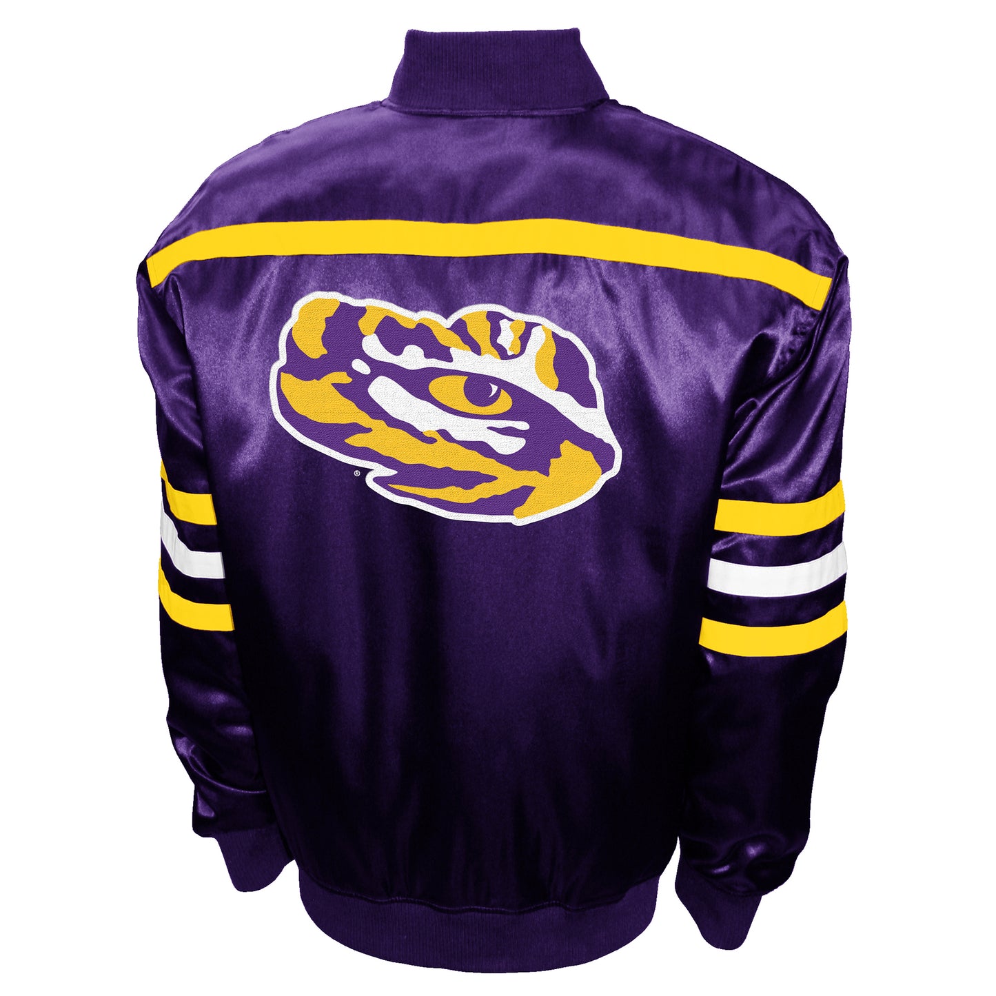 LSU Tigers Franchise Club Mens 2nd Era Full-Snap Satin Jacket