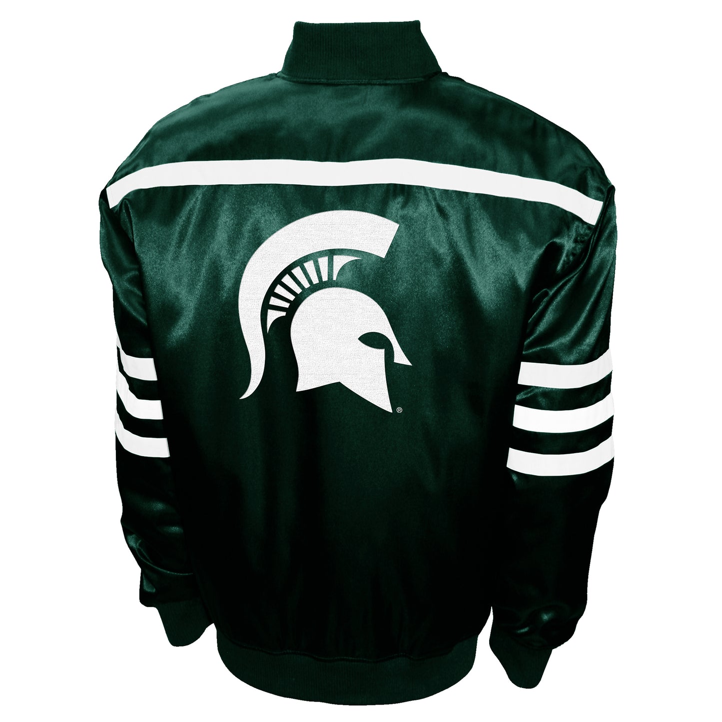 Michigan State Spartans Franchise Club Mens 2nd Era Full-Snap Satin Jacket