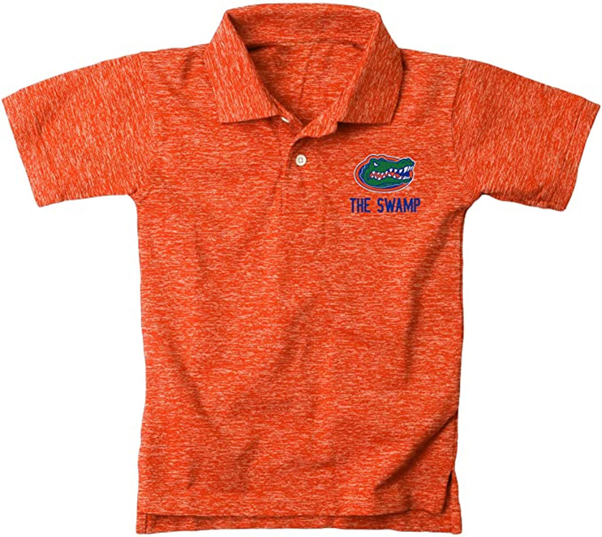 Florida Gators Wes and Willy Youth Boys Cloudy Yarn College Short Sleeve Polo