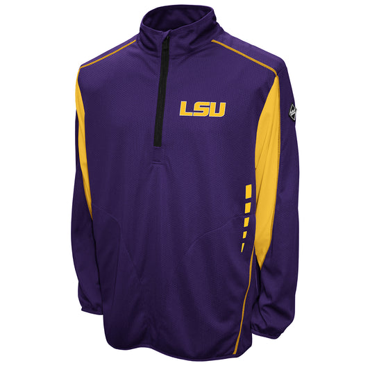 LSU Tigers Franchise Club Men's College Flex Thermatec Quarter-Zip Pullover Jacket