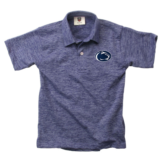 Penn State Nittany Lions Wes and Willy Youth Boys Cloudy Yarn College Short Sleeve Polo