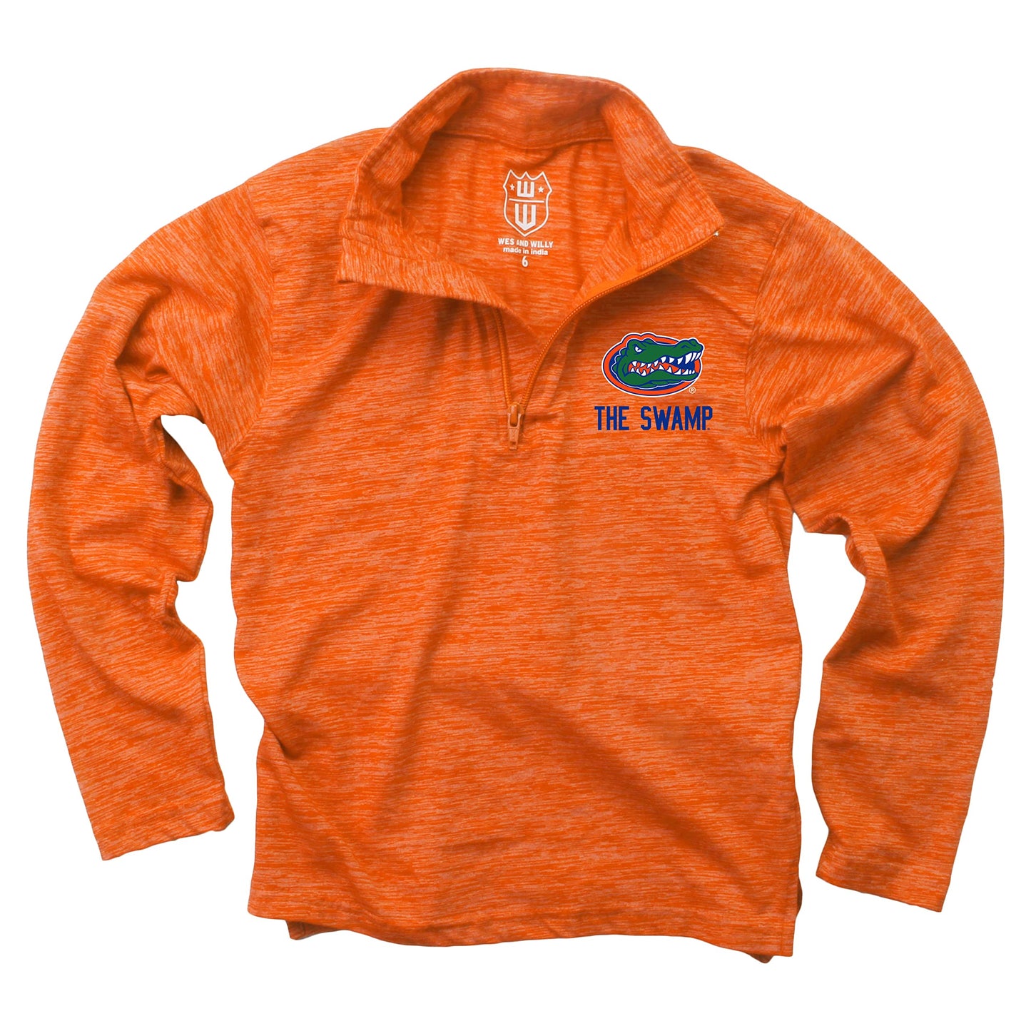 Florida Gators Wes and Willy Youth Boys Cloudy Yarn Long Sleeve College Quarter Zip