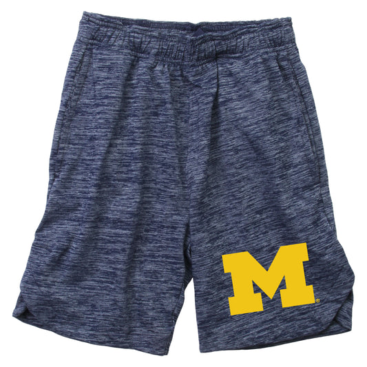 Michigan Wolverines Youth Boys Wes and Willy Cloudy Yarn Shorts