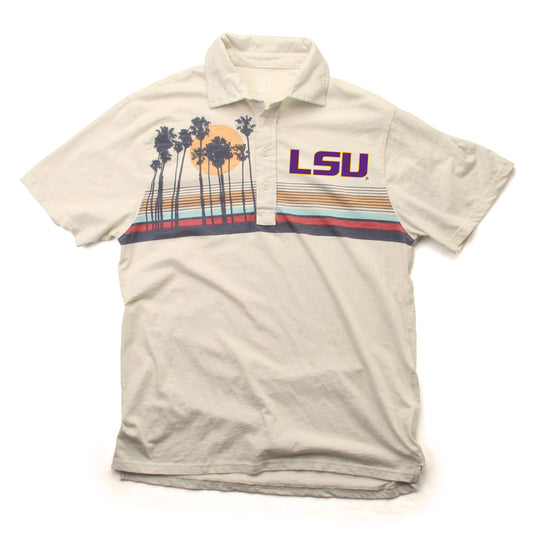 LSU Tigers Wes and Willy Mens Island Polo