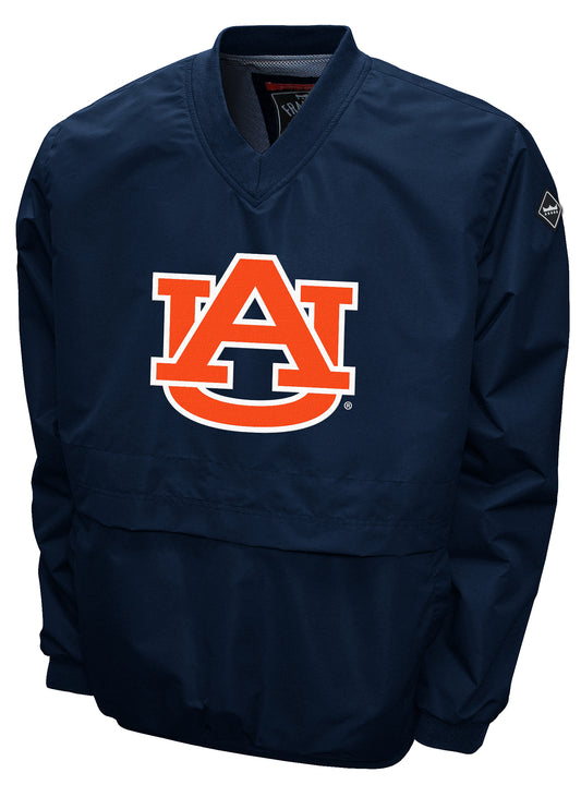 Auburn Tigers Franchise Club Men's Big Logo Windshell V-Neck Pullover Jacket