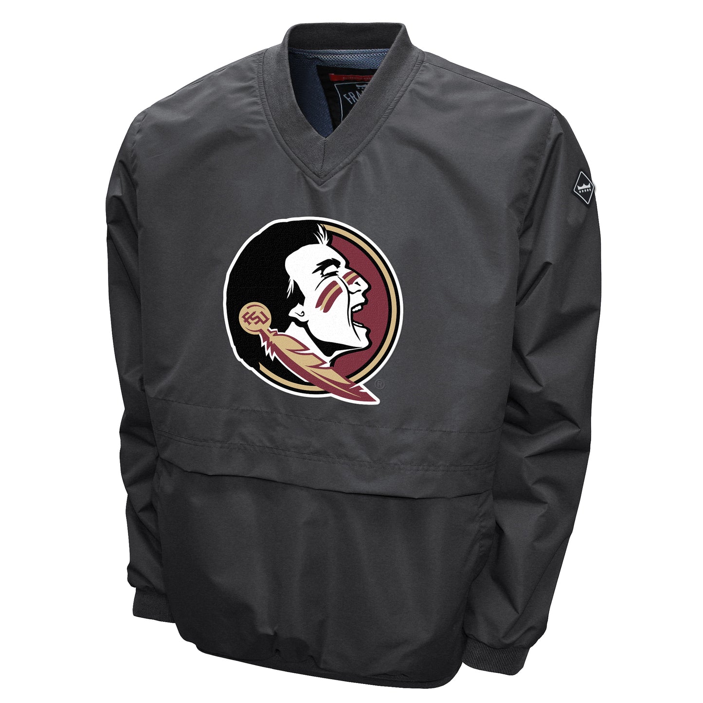 Florida State Seminoles Franchise Club Men's Big Logo Windshell V-Neck Pullover Jacket