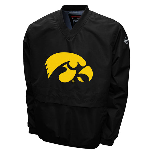 Iowa Hawkeyes Franchise Club Men's Big Logo Windshell V-Neck Pullover Jacket