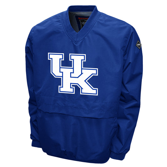 Kentucky Wildcats Franchise Club Men's Big Logo Windshell V-Neck Pullover Jacket