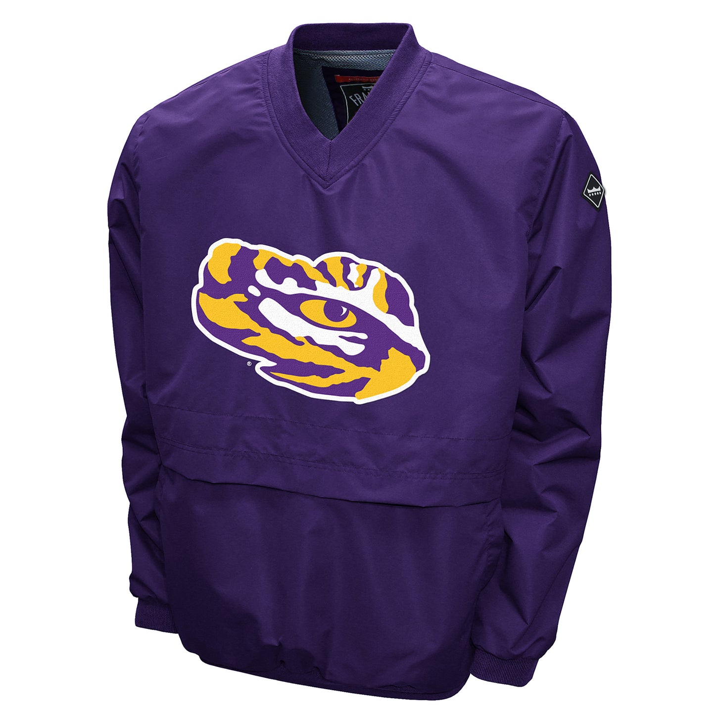 LSU Tigers Franchise Club Men's Big Logo Windshell V-Neck Pullover Jacket