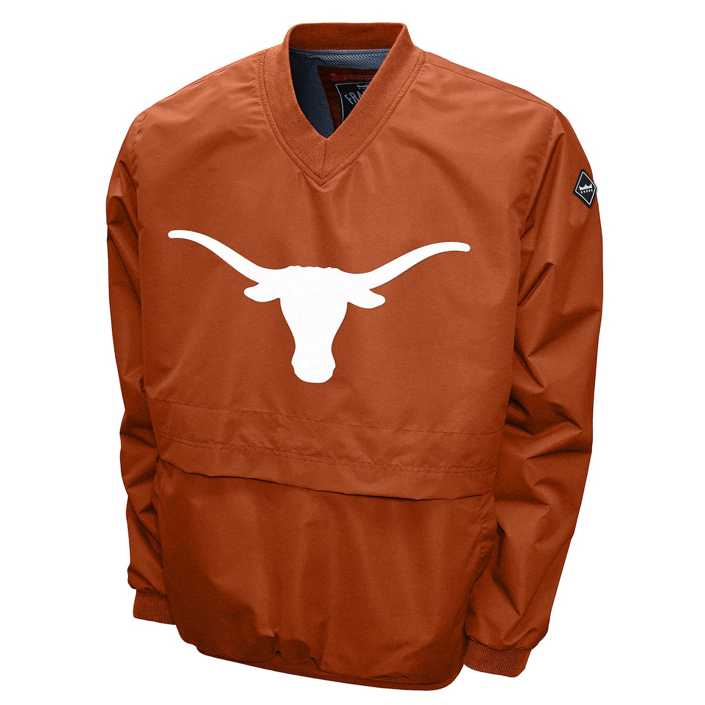 Texas Longhorns Franchise Club Men's Big Logo Windshell V-Neck Pullover Jacket