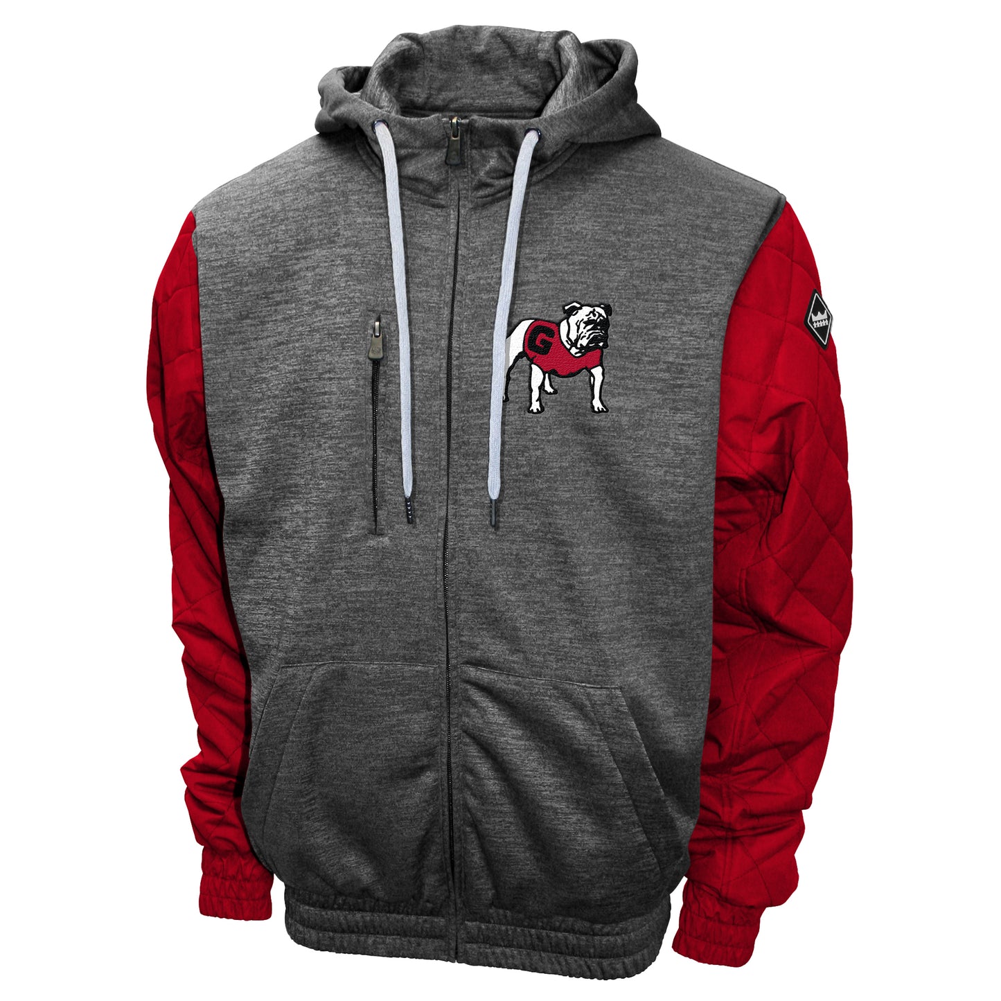 Georgia Bulldogs Franchise Club Men's Grid Game Full-Zip Hoodie Jacket