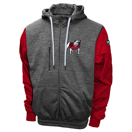 Georgia Bulldogs Franchise Club Men's Grid Game Full-Zip Hoodie Jacket