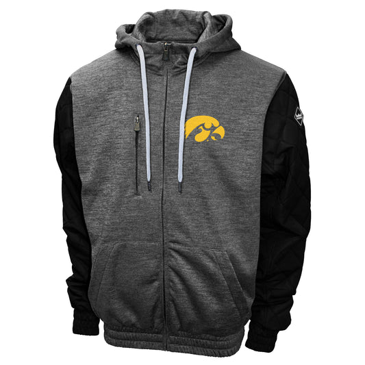 Iowa Hawkeyes Franchise Club Men's Grid Game Full-Zip Hoodie Jacket