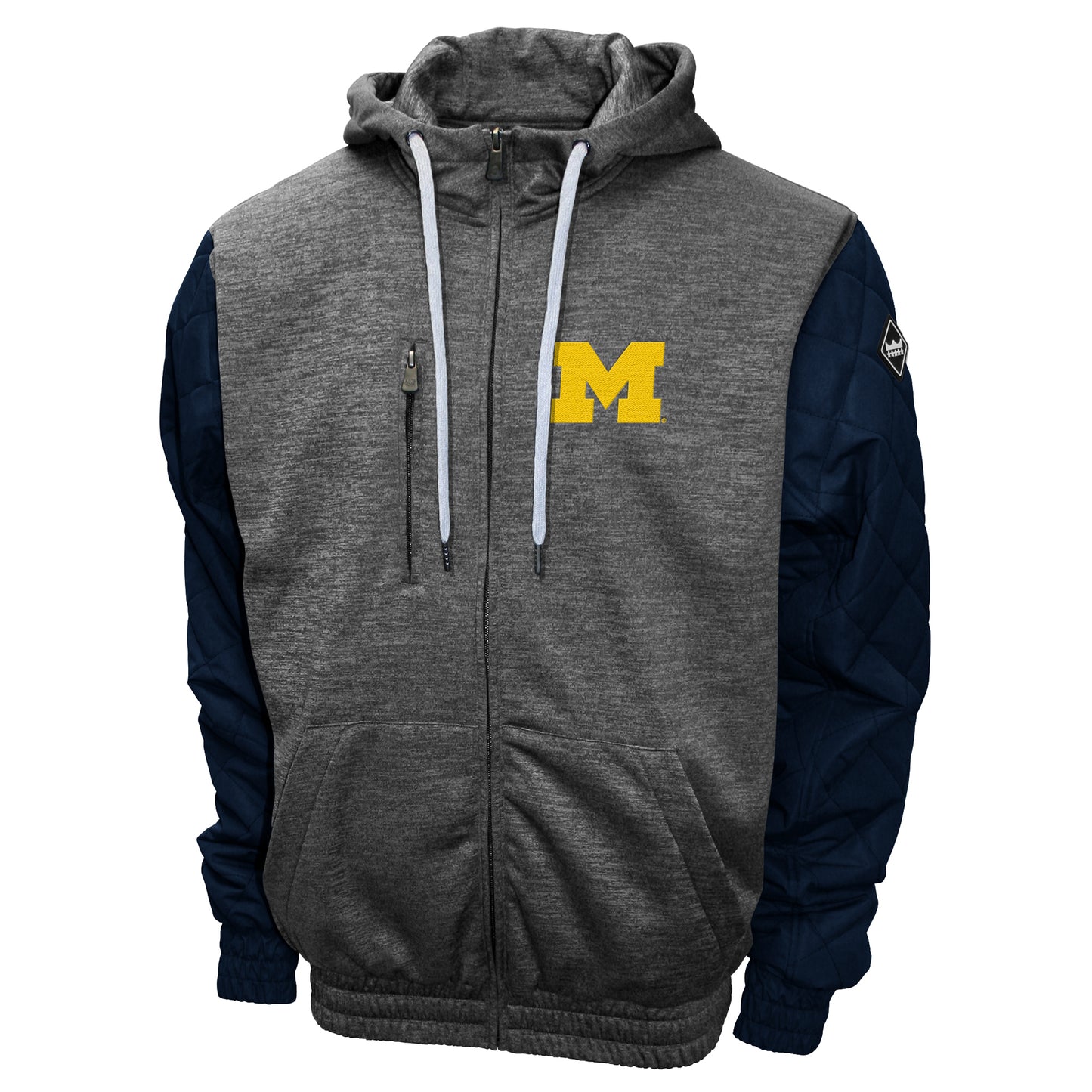 Michigan Wolverines Franchise Club Men's Grid Game Full-Zip Hoodie Jacket