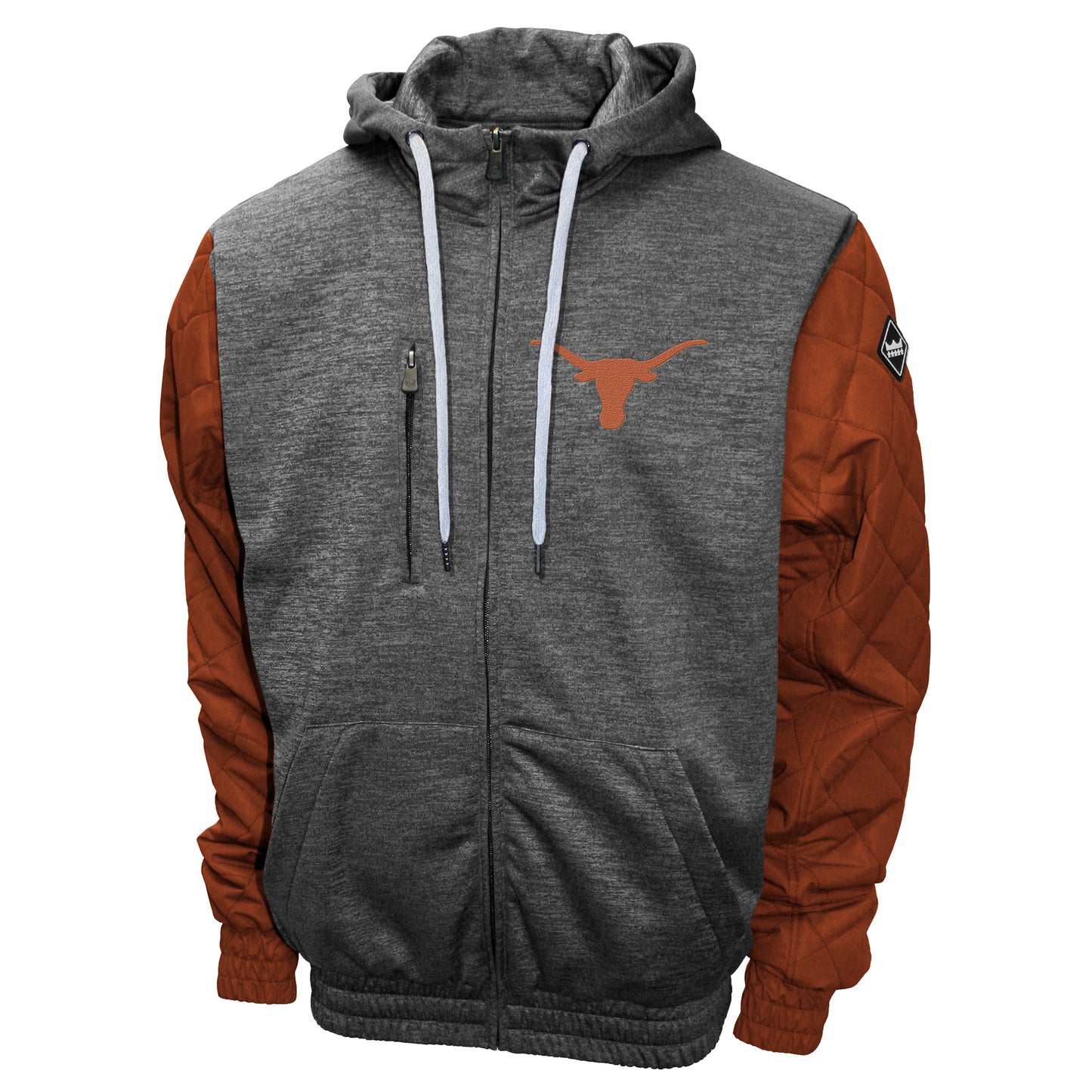 Texas Longhorns Franchise Club Men's Grid Game Full-Zip Hoodie Jacket