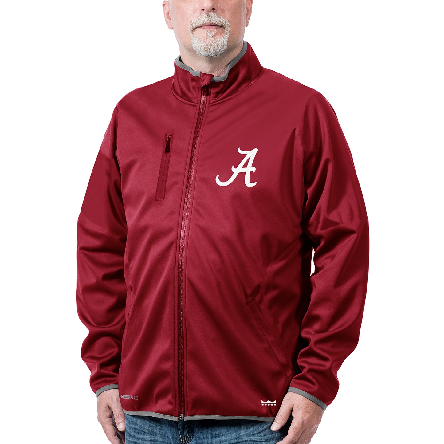 Alabama Crimson Tide Franchise Club Mens Softshell Full Zip Jacket