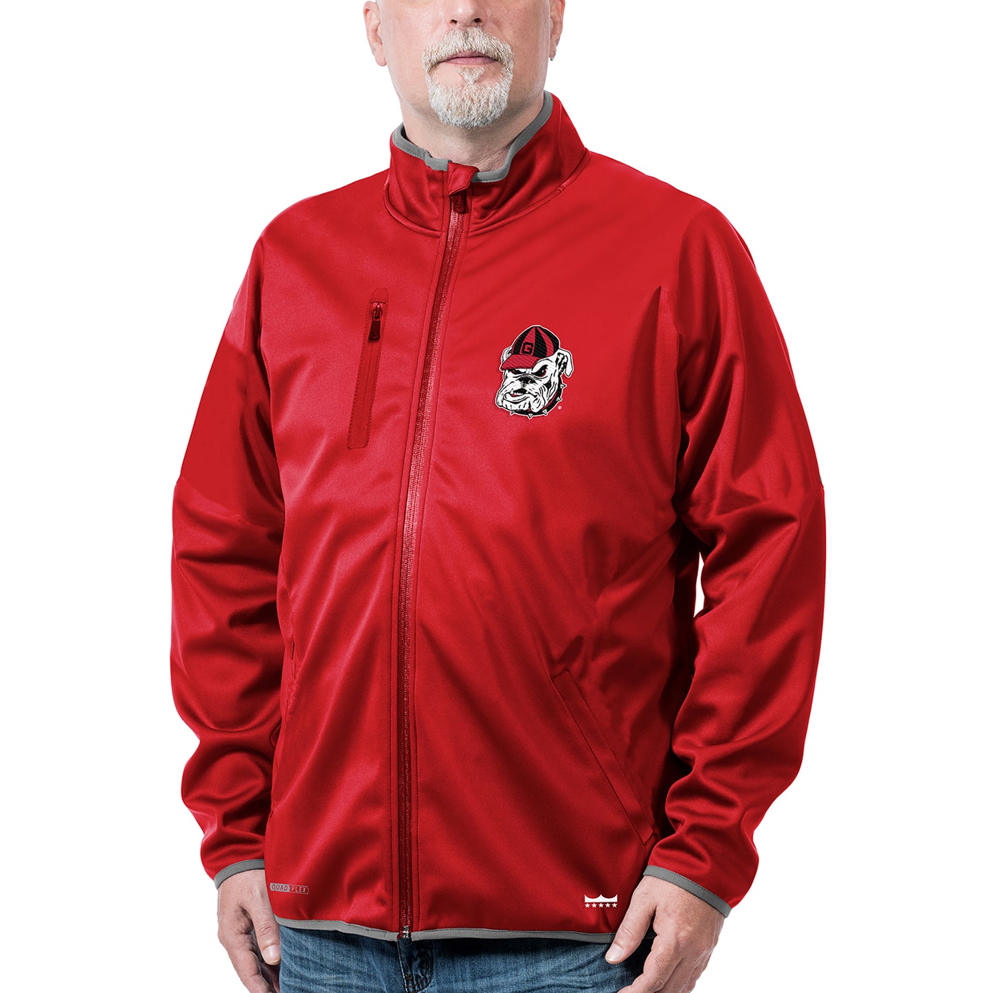 Georgia Bulldogs Franchise Club Mens Softshell Full Zip Jacket